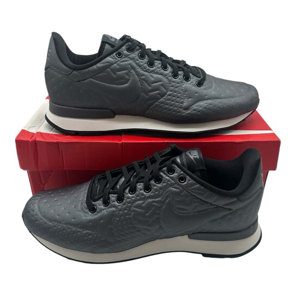 Nike Internationalist Jacquard Winter Shoes Womens 9.5 Metallic Black 859544-002